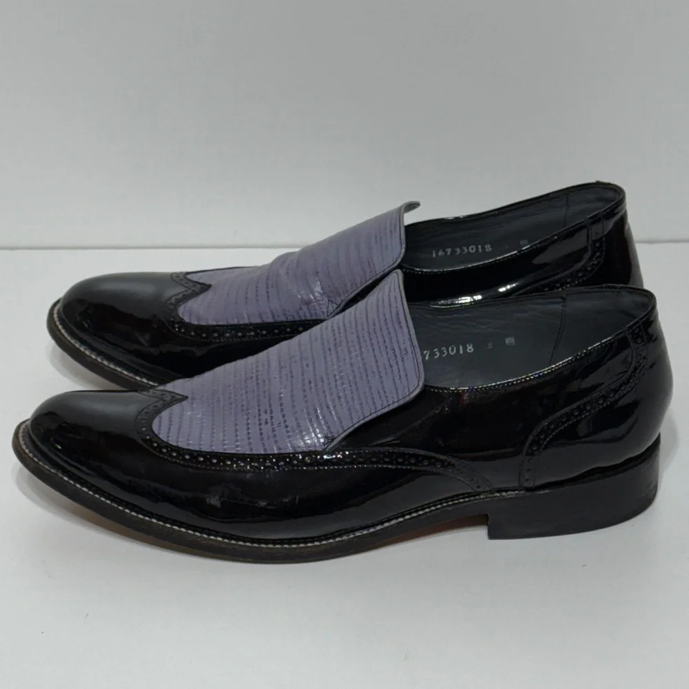 Stacy Baldwin Patent Leather Loafers